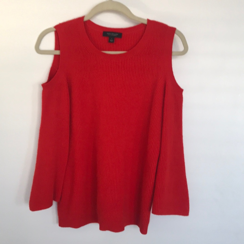 Cold shoulder sweater 100% cashmere